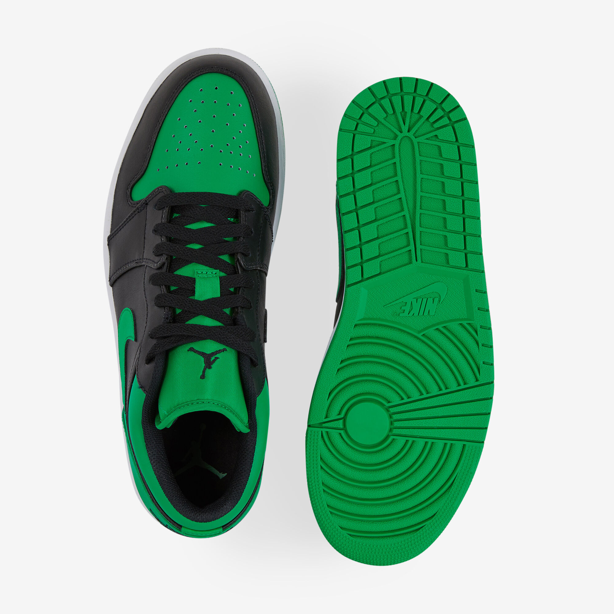 JORDAN AIR JORDAN 1 LOW LUCKY GREEN GREEN BLACK SNEAKERS MEN