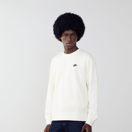 NIKE SWEAT CREW CLUB FT OFF-WHITE/BLACK MEN