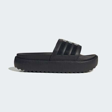 ADIDAS SPORTSWEAR Adilette Platform Slides Core Black / Core Black / Core Black WOMEN