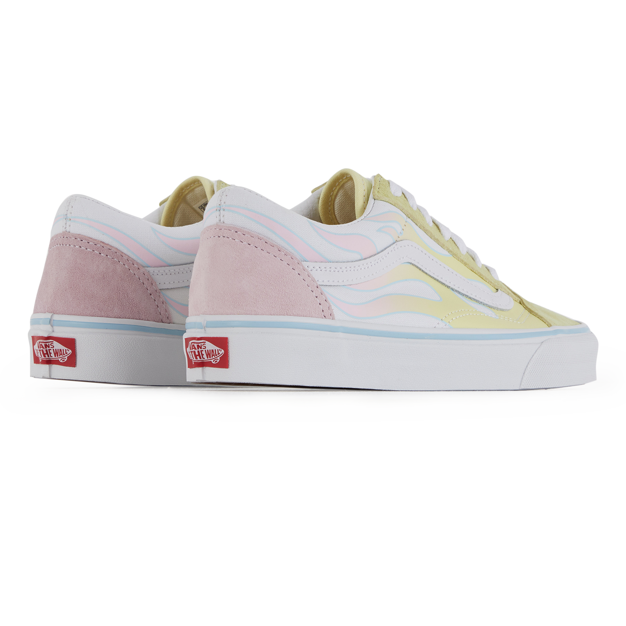 vans pink yellow