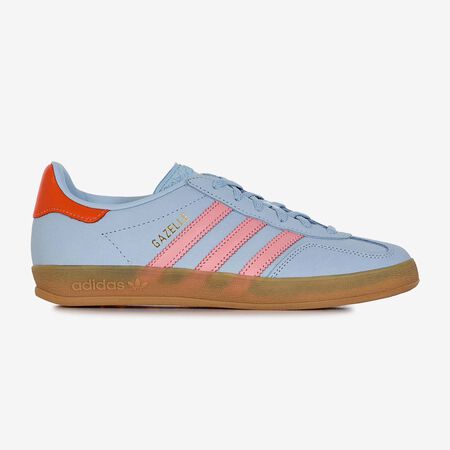 GAZELLE INDOOR NUBUCK : BLEU/ORANGE