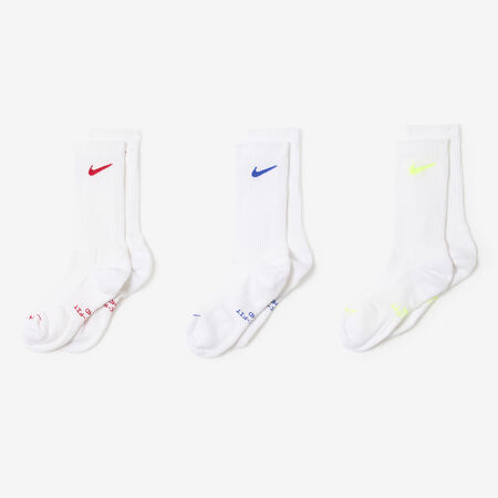 NIKE CHAUSSETTES X3 CREW EVERYDAY BLANC/MULTICOLORE HOMME
