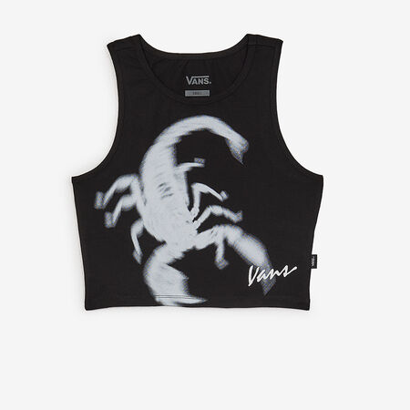 VANS TEE SHIRT TANK VENOM NOIR/BLANC FEMME