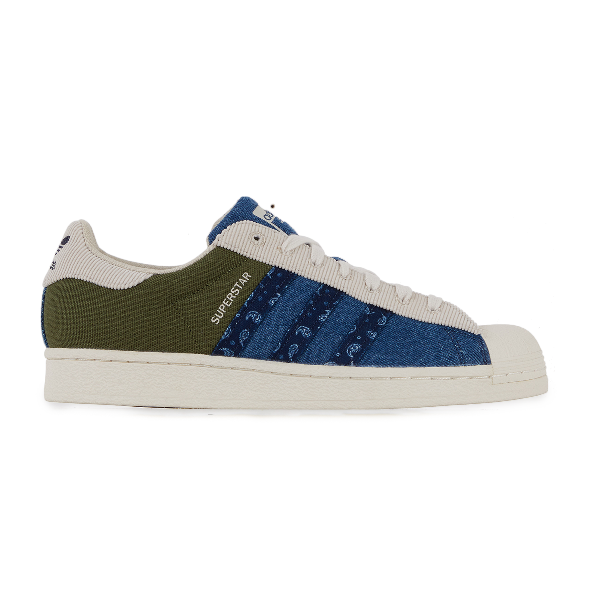 ADIDAS ORIGINALS SUPERSTAR PATCHWORK Bleu | Courir.com