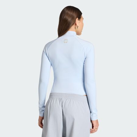ADIDAS ORIGINALS TEAMGEIST LONG SLEEVE BODYSUIT Crystal Sky WOMEN