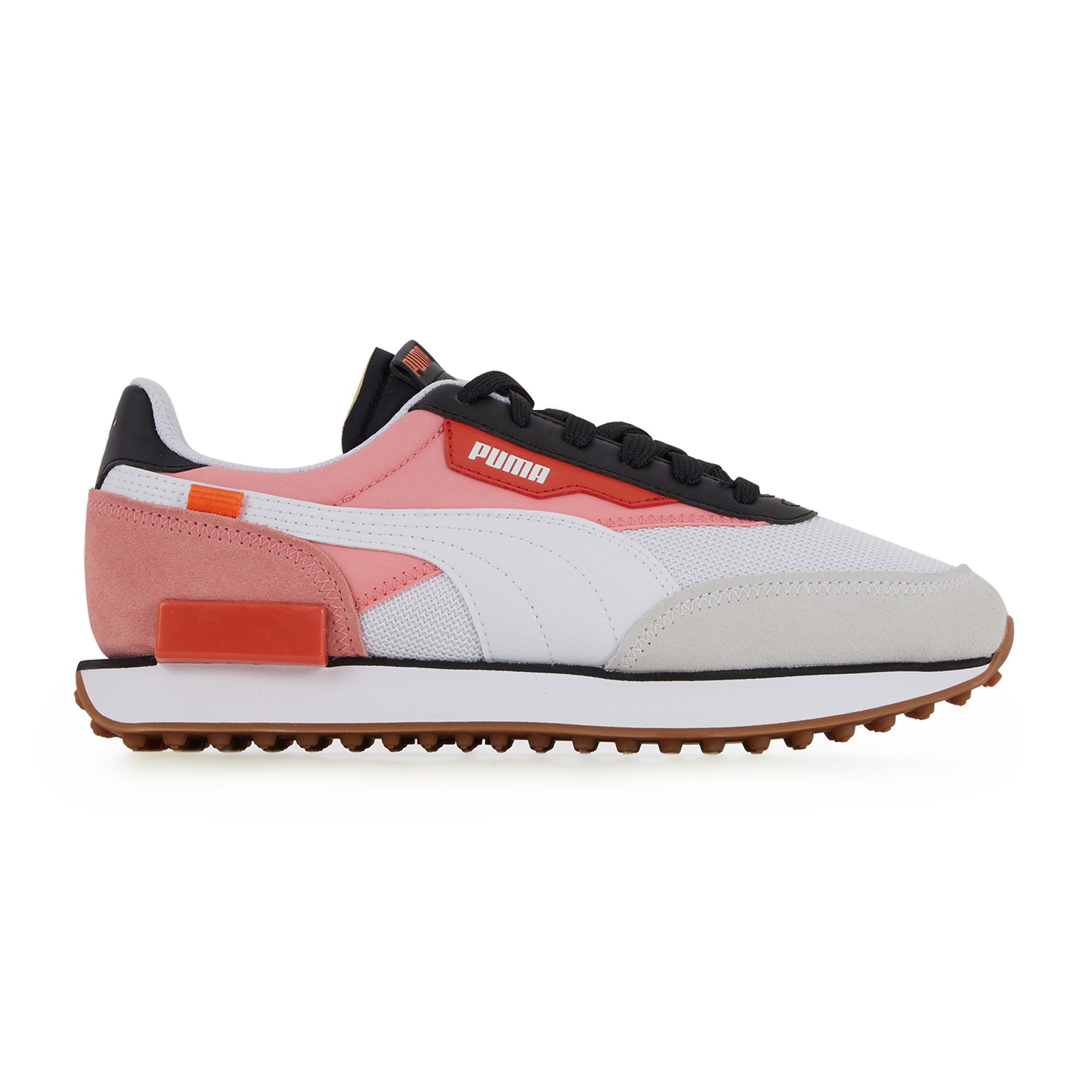 puma blanche rose verte