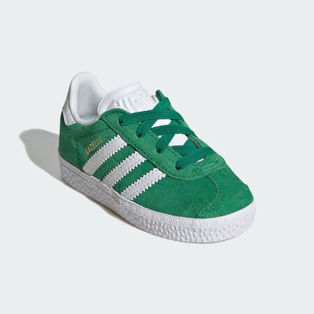 ADIDAS ORIGINALS gazelle Chaussure lacets élastiques Gazelle Comfort Closure Enfants Green / Cloud White / Gold Metallic BÉBÉ