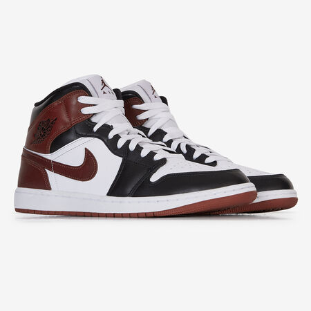 JORDAN air jordan 1 AIR JORDAN 1 MID WHITE/BROWN MEN