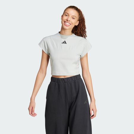 ADIDAS SPORTSWEAR City Escape Baby Tee Wonder Silver WOMEN