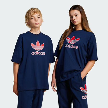 ADIDAS ORIGINALS Oversize Trefoil Tee Night Indigo JUNIOR