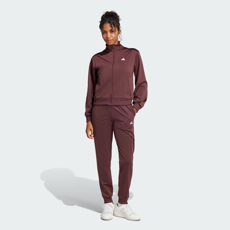 ADIDAS SPORTSWEAR Essentials Feel Cozy Track Suit Aurora Ruby / Brown WOMEN