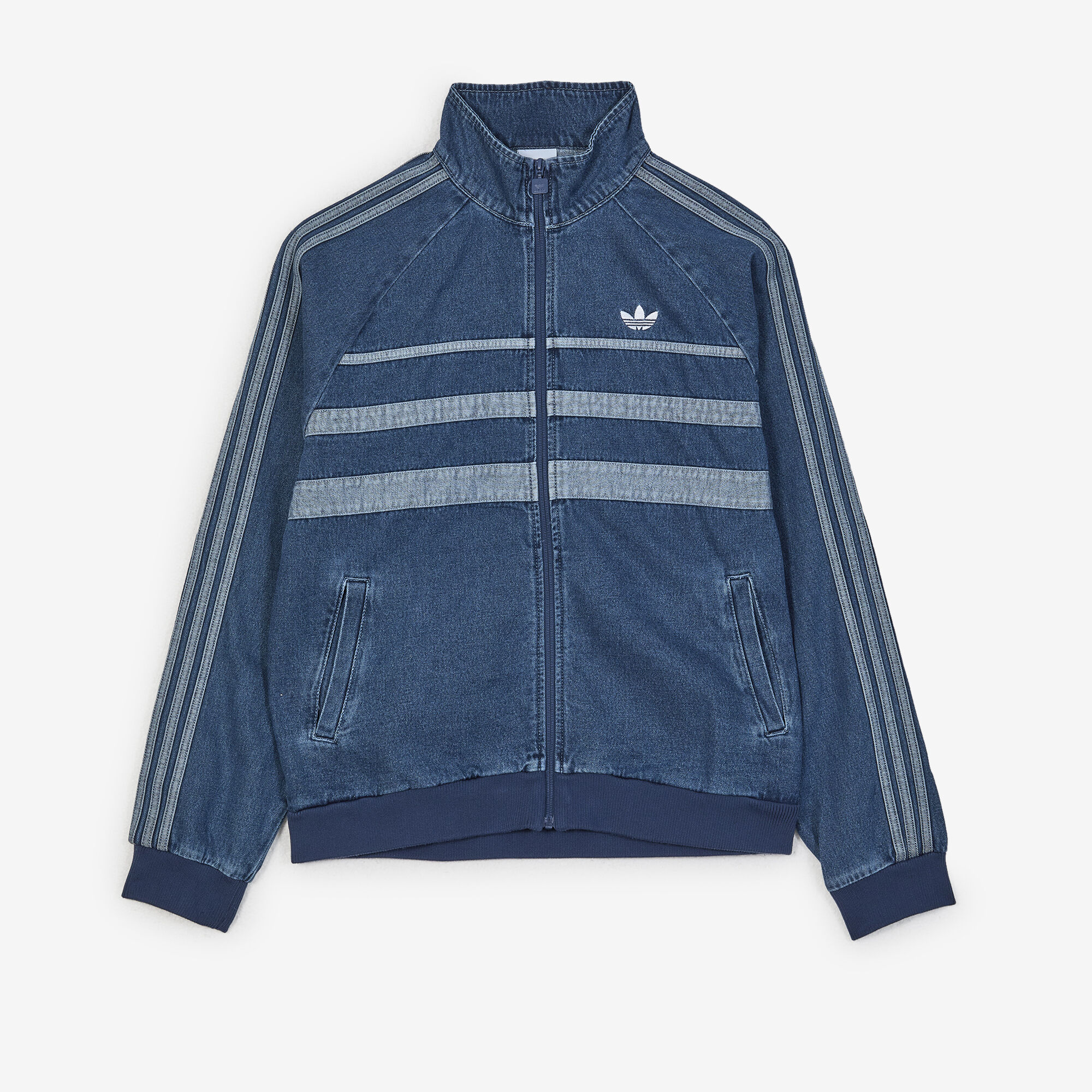 ADIDAS ORIGINALS JACKET FZ THE FIRST BLUE/WHITE - JACKETS