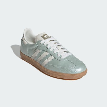 ADIDAS ORIGINALS samba Samba OG Shoes Linen Green Met. / Off White / Cyber Metallic WOMEN