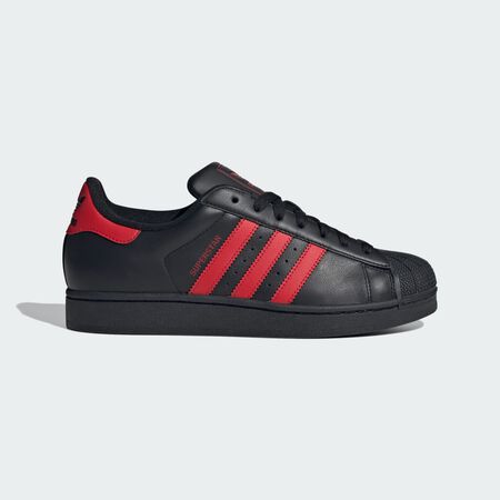 ADIDAS ORIGINALS Superstar II Shoes Core Black / Better Scarlet / Core Black UNISEX