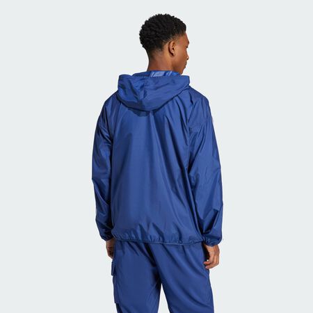 ADIDAS SPORTSWEAR Essentials 3-Stripes Windbreaker Dark Blue / White MEN