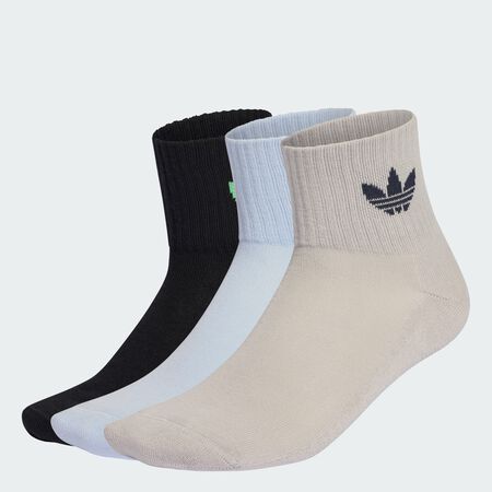 ADIDAS ORIGINALS Chaussettes mi-mollet (3 paires) Crystal Sky / Black / Grey Two MIXTE