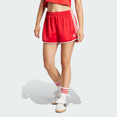 ADIDAS ORIGINALS Adicolor 3-Stripes Sprinter Shorts Better Scarlet WOMEN