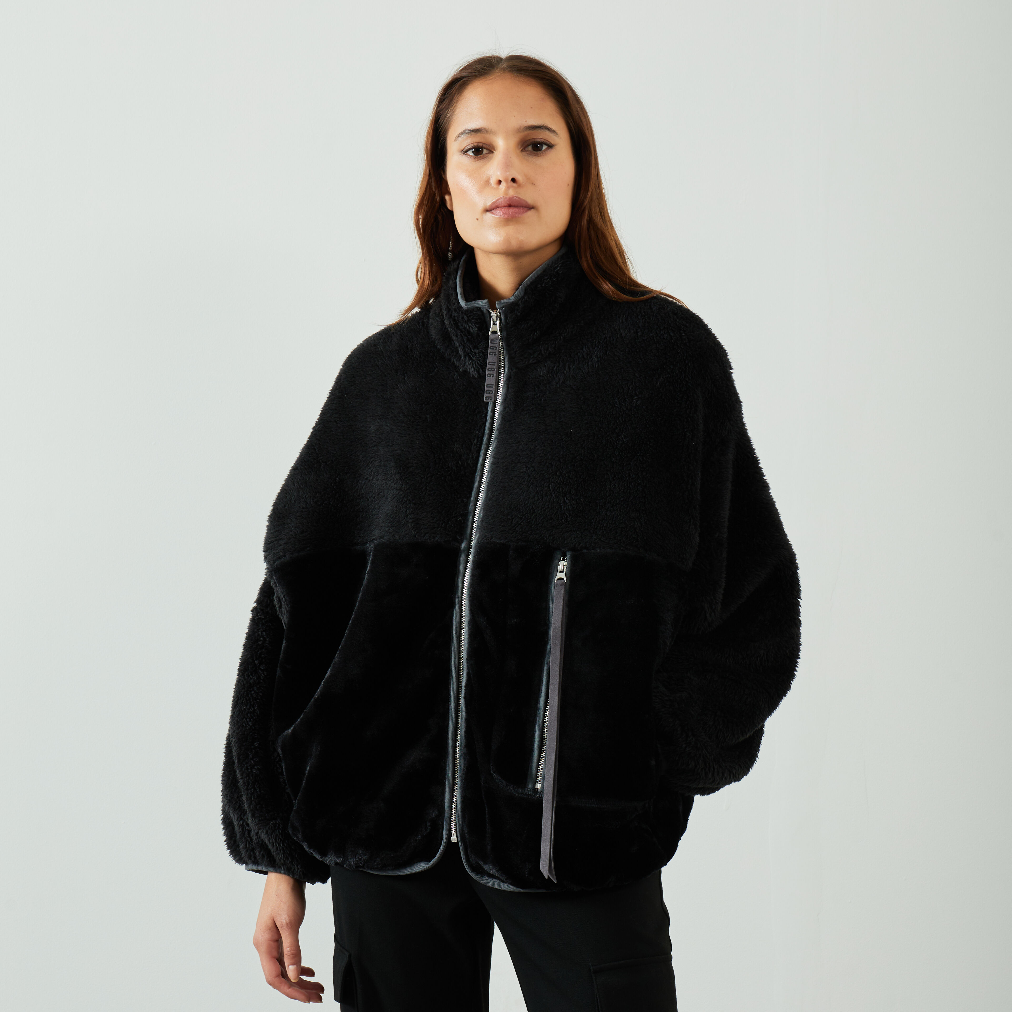 UGG JACKET MARLENE SHERPA II BLACK JACKETS WOMEN Courir