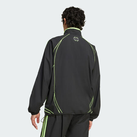 ADIDAS ORIGINALS JACKET FZ WOVEN 2000S NOIR/VERT HOMME