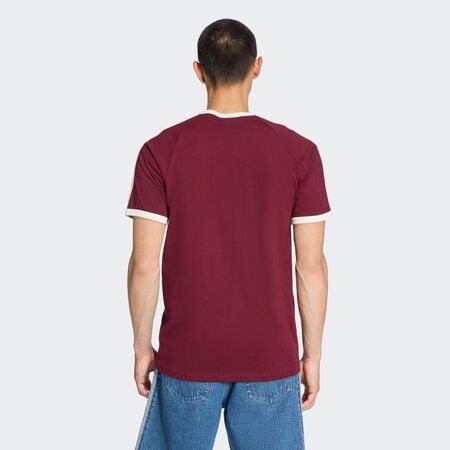 ADIDAS ORIGINALS 3-STRIPES TEE BROWN / OFF-WHITE MEN