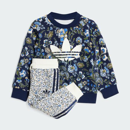 ADIDAS ORIGINALS adidas Originals X Liberty London Crew Set Kids Night Indigo / Multicolor TODDLERS