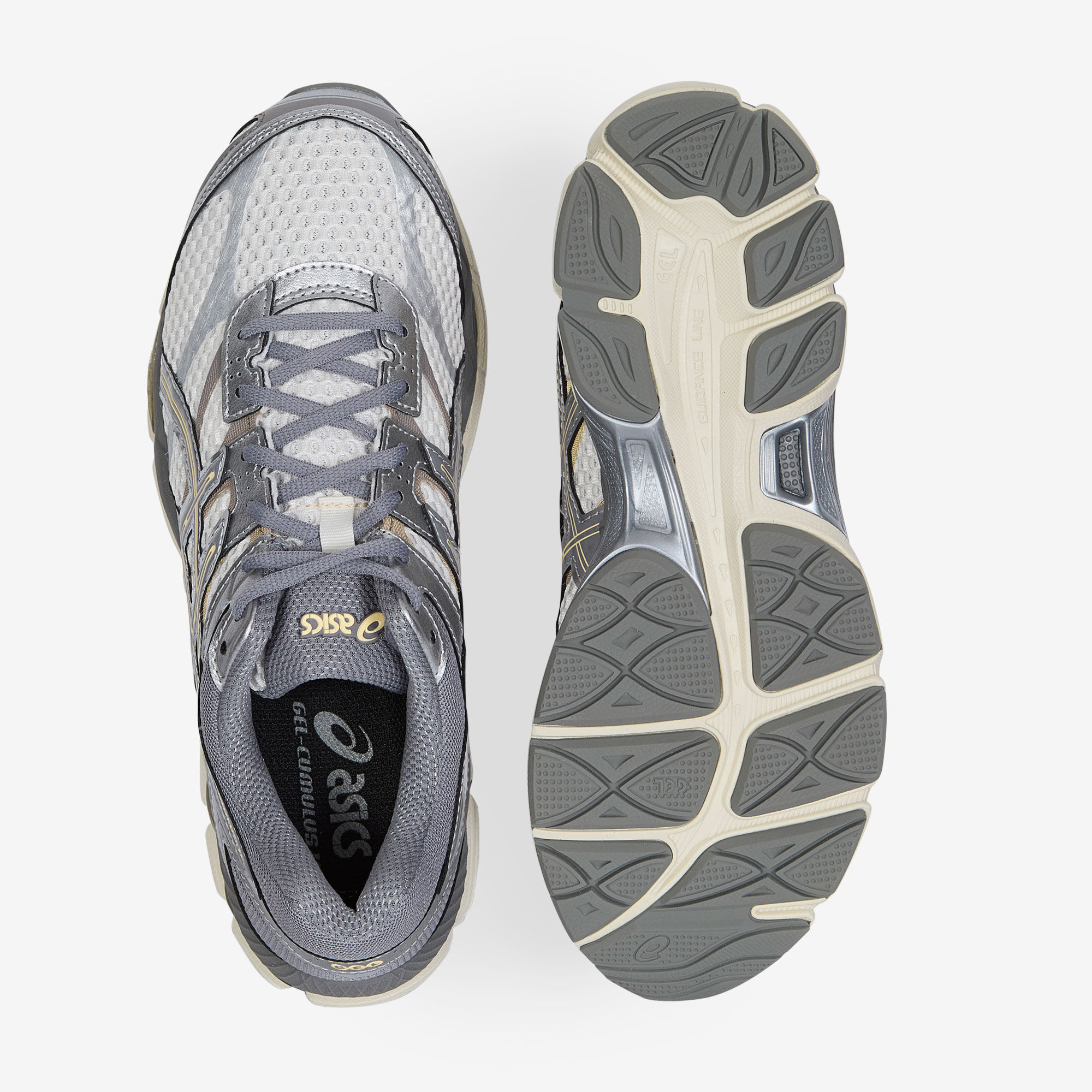 Baskets basses Asics Baskets GEL CUMULUS 16 Crèmes et Grises CREAM / CLAY G 40 12 - vue 4