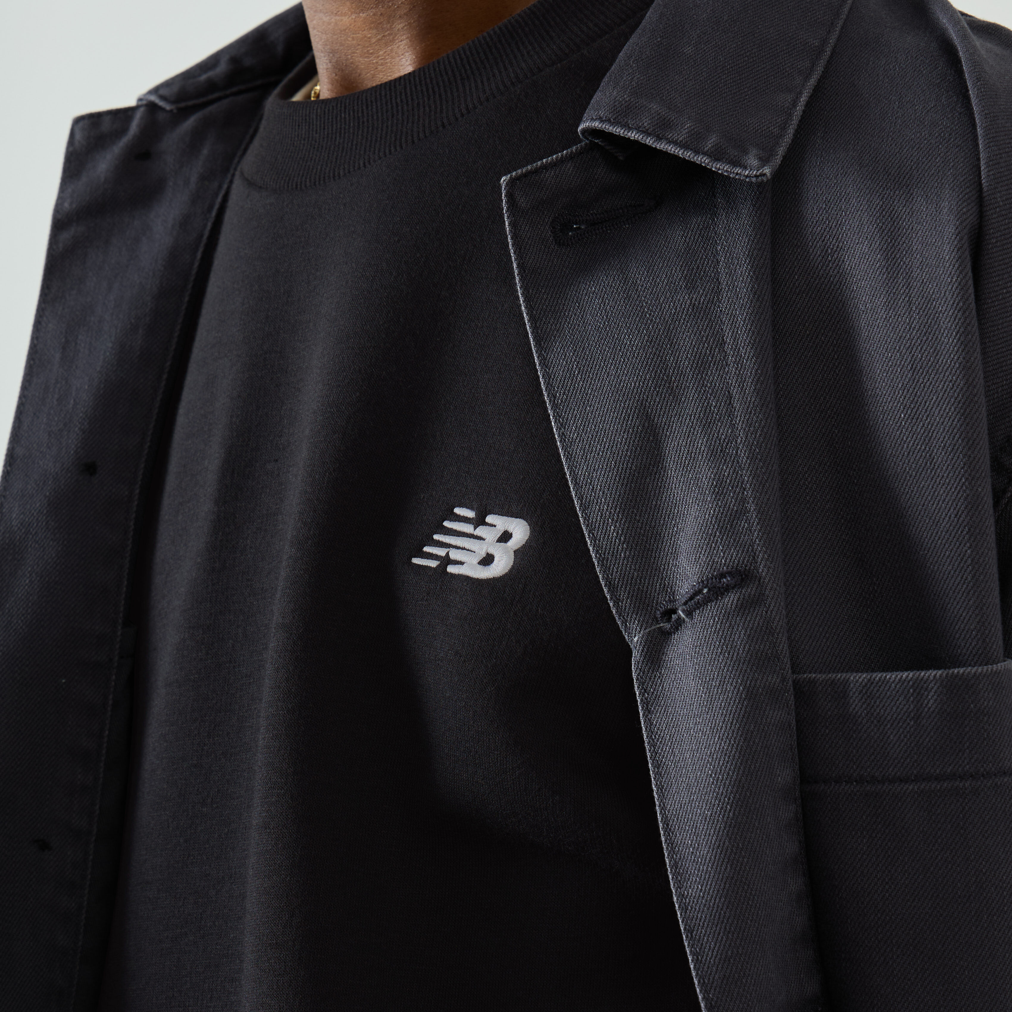 Sweat shirt New Balance SMALL LOGO CREW EU - vue 8