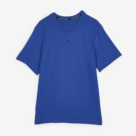 JORDAN TEE SHIRT CENTERED LOGO BLUE/BLACK MEN
