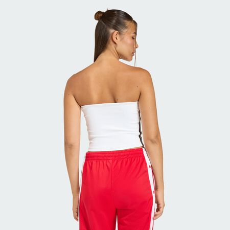 ADIDAS ORIGINALS 3 STRIPES TUBE TOP White / Black WOMEN