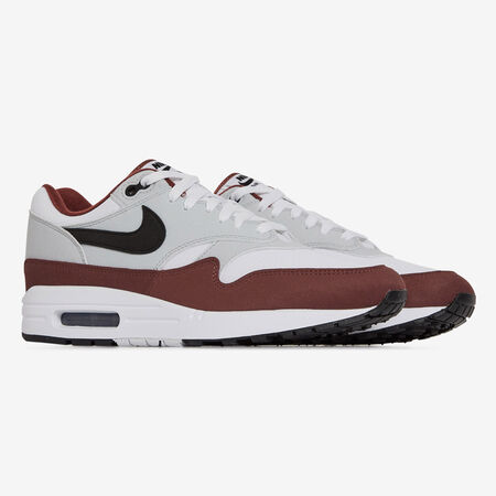 NIKE air max AIR MAX 1 BLANC/BORDEAUX HOMME