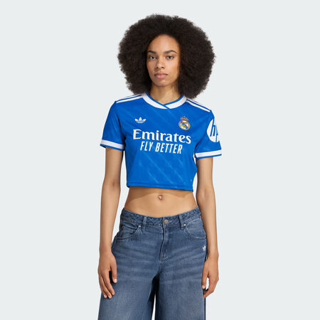 ADIDAS PERFORMANCE Real Madrid 25/26 Cropped Third Jersey Blue Bird WOMEN