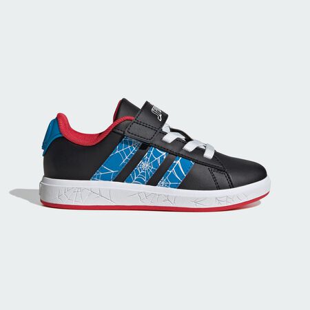 ADIDAS SPORTSWEAR adidas Marvel Spider-Man Grand Court Shoes Kids Core Black / Bright Blue / Pure Ruby BABIES
