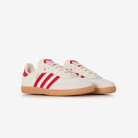 ADIDAS ORIGINALS samba SAMBA OG VALENTINE BEIGE/ROUGE CADET