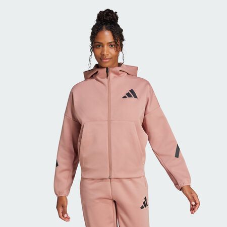 Veste à capuche entièrement zippée adidas Z.N.E. : Warm Clay