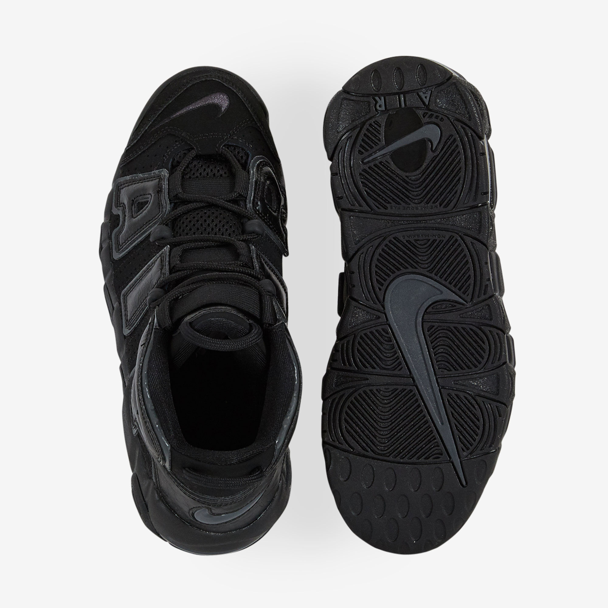 NIKE AIR MORE UPTEMPO SNEAKERS ENFANT NOIR LACETS Courir