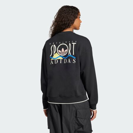 ADIDAS ORIGINALS Sweat-shirt graphique adidas Sports Black FEMME