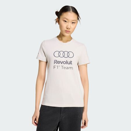 ADIDAS PERFORMANCE T-SHIRT GRAPHIQUE AUDI REVOLUT F1 TEAM DNA Chalk Pearl FEMME
