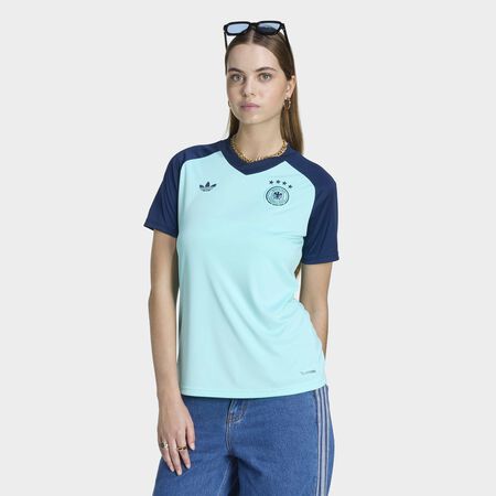 ADIDAS PERFORMANCE Maillot Pr&eacute;-match Ext&eacute;rieur Allemagne&nbsp;2026 Flash Aqua FEMME