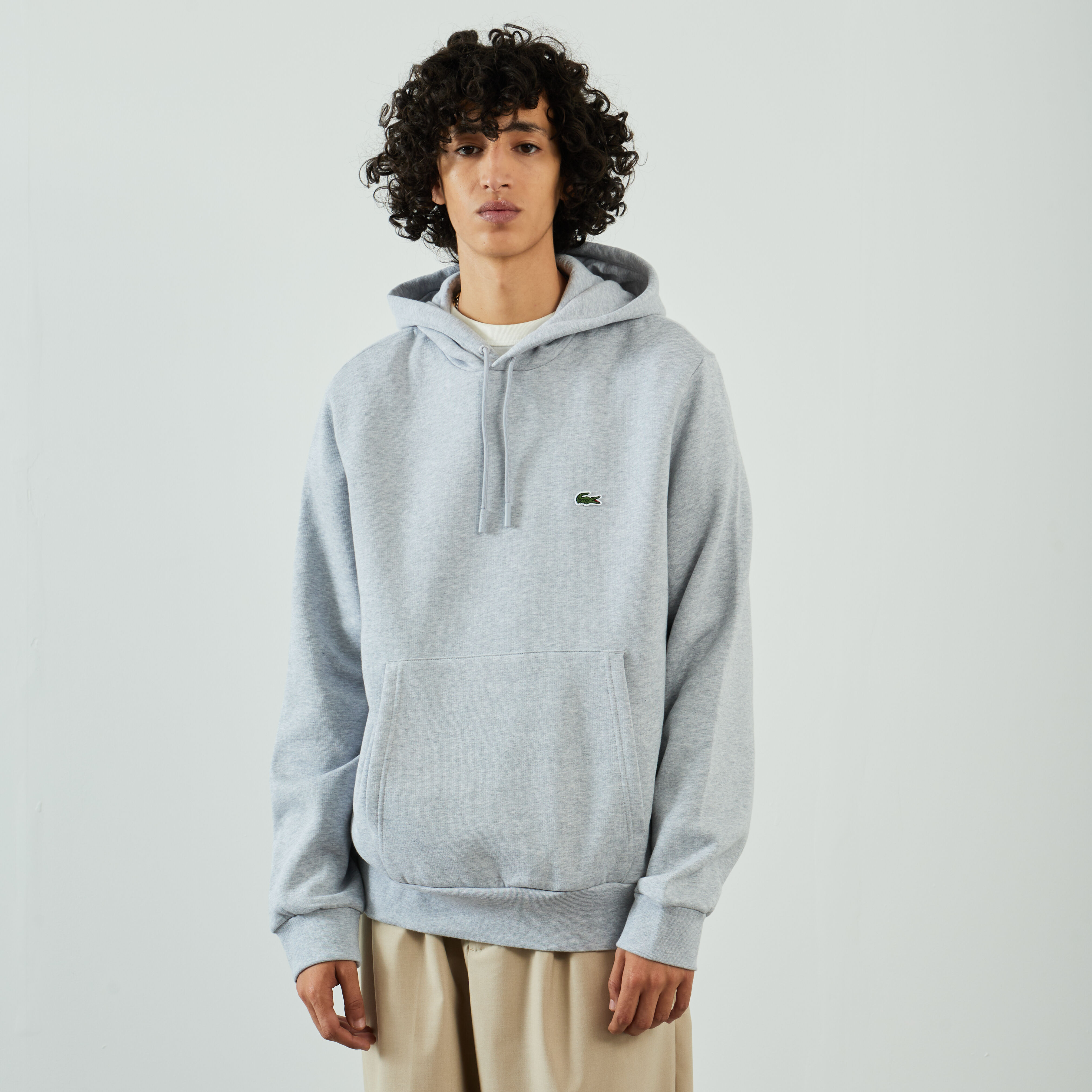 Sweat gris lacoste homme deals