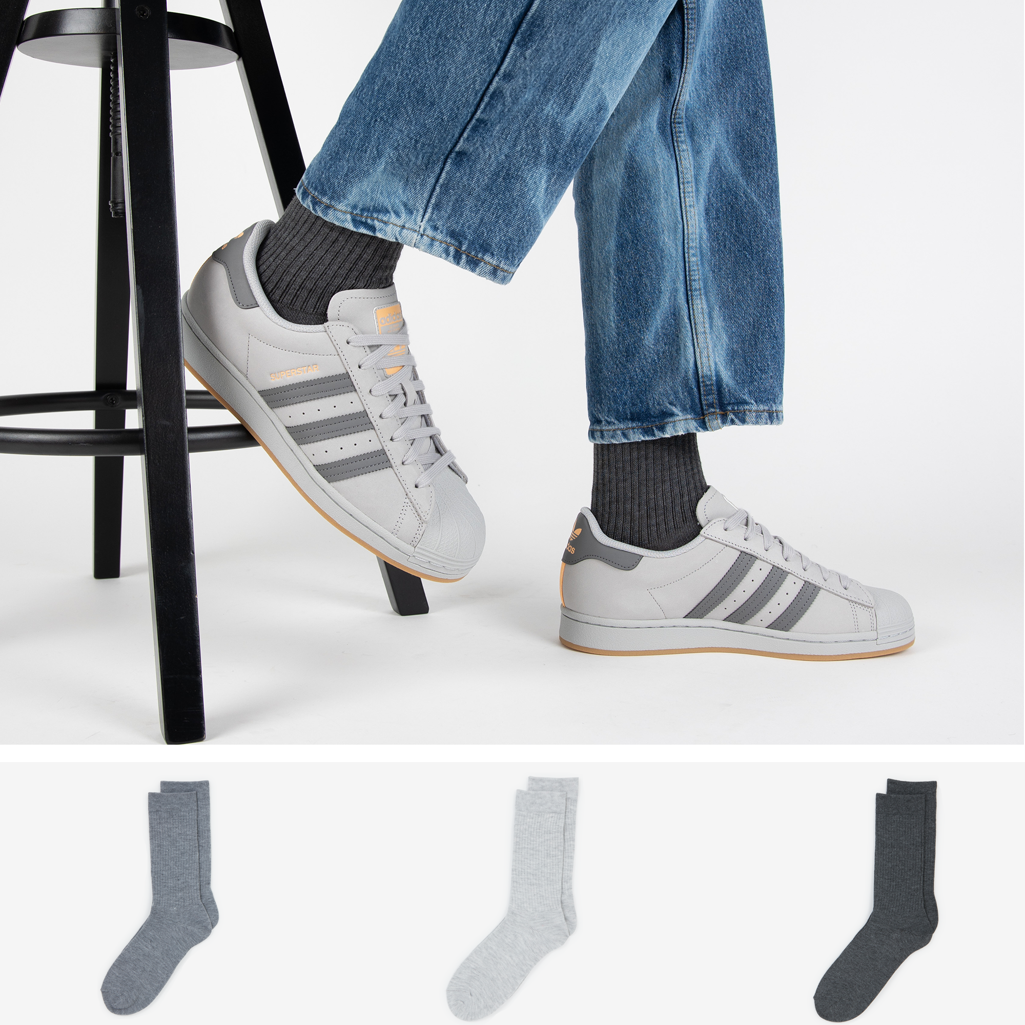 Pack Chaussettes X3 Crew Courir Enfant - vue 4