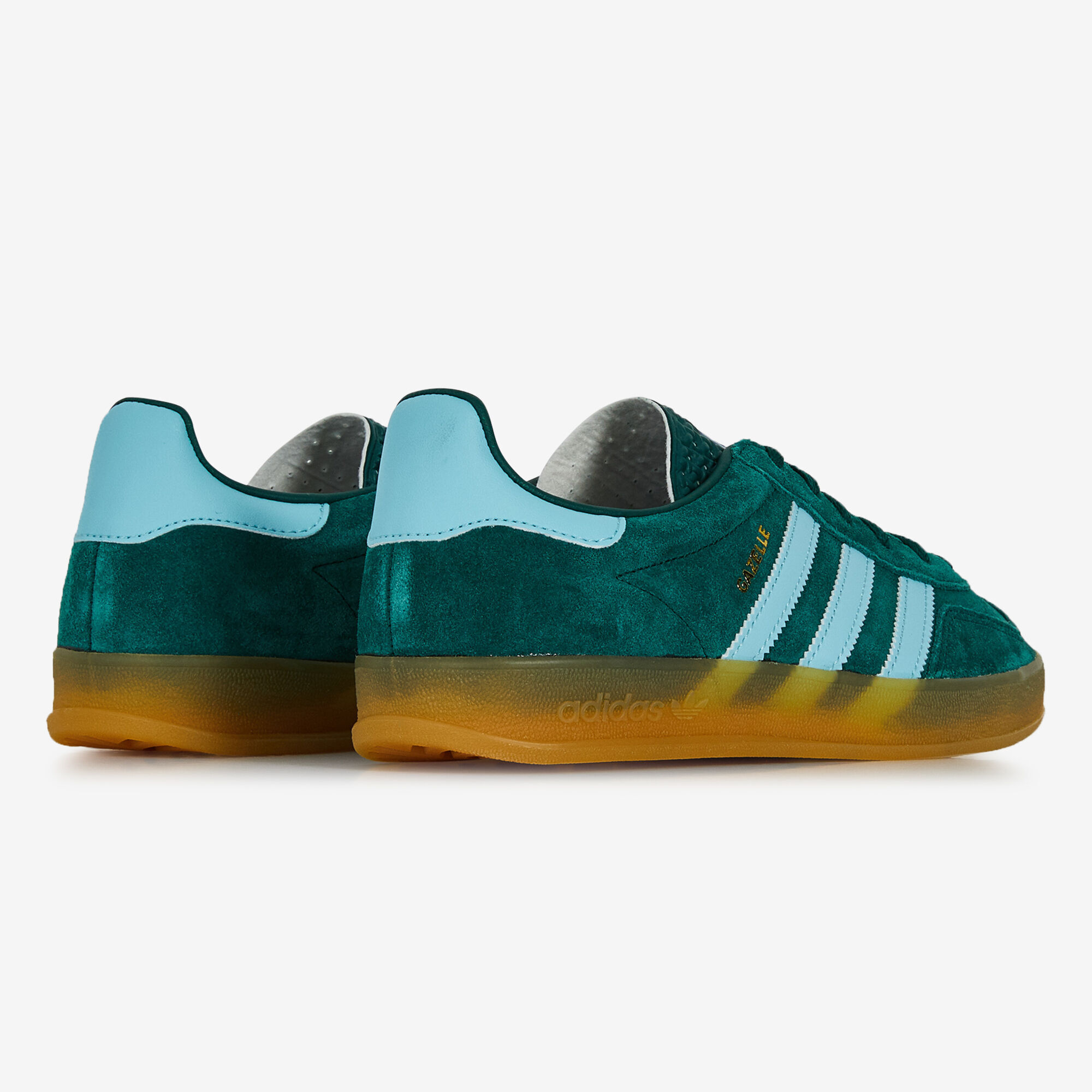 ADIDAS ORIGINALS GAZELLE INDOOR GREEN BLUE SNEAKERS WOMEN