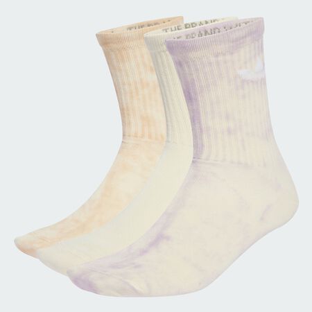 ADIDAS ORIGINALS CHAUSSETTES X3 CREW TIE DYE BEIGE MIXTE