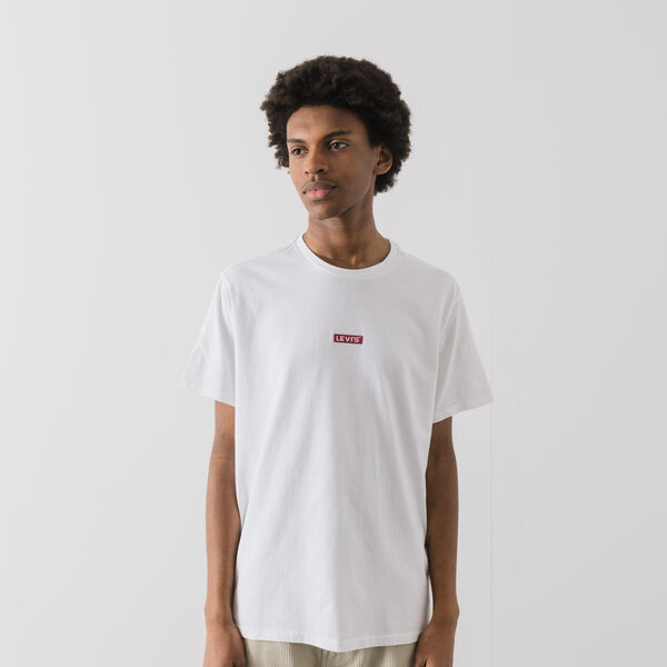 LEVIS TEE SHIRT RELAXED BABY TAB WHITE 
