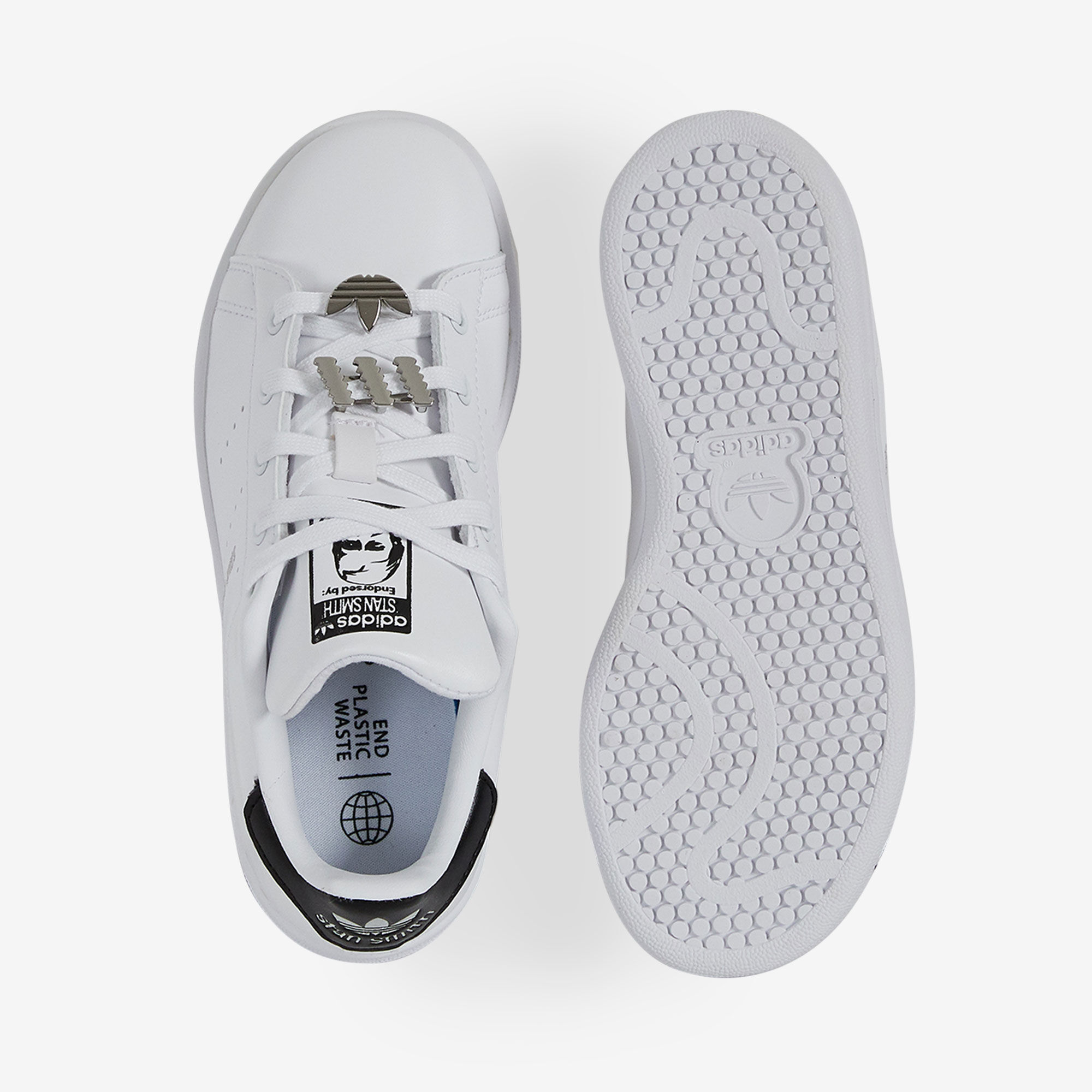 ADIDAS ORIGINALS STAN SMITH JEWEL BLANC NOIR SNEAKERS KIDS Courir