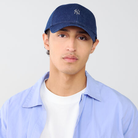 NEW ERA 9FORTY NY DENIM METAL LOGO BLEU HOMME