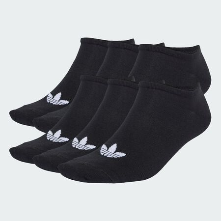 ADIDAS ORIGINALS Liner Socks 6 Pairs Black / Black / Black UNISEX