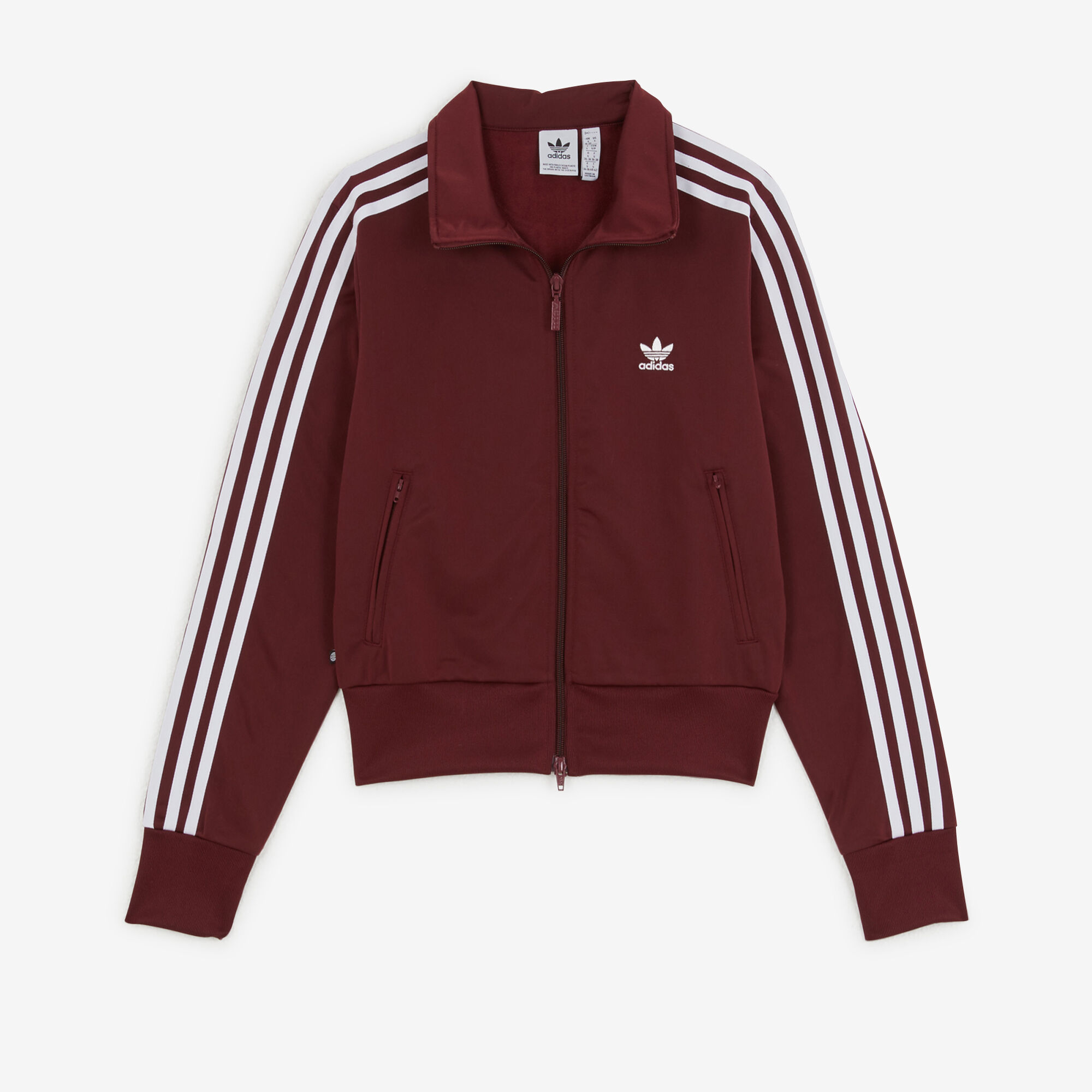 Maroon adidas firebird track 2025 jacket