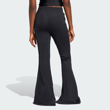 ADIDAS ORIGINALS 3-Stripes Flared Firebird Track Pants Black WOMEN