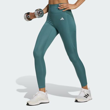 Legging Optime Essentials No Front Rise Seam 7/8 : Preloved Teal