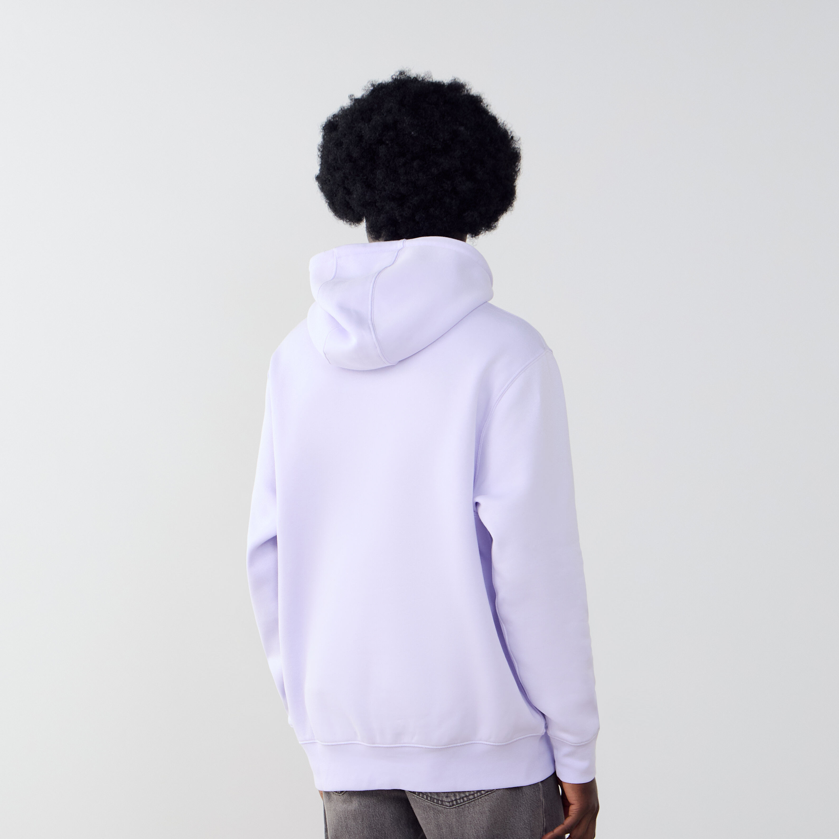 Hoodie Club Small Logo  Lilas/blanc